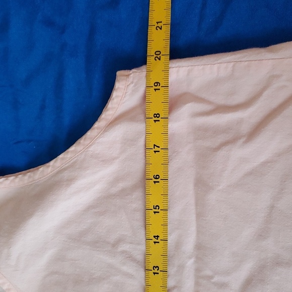 Large pink sleeveless tank top 100% Cotton GinTonic VTG - Picture 7 of 8